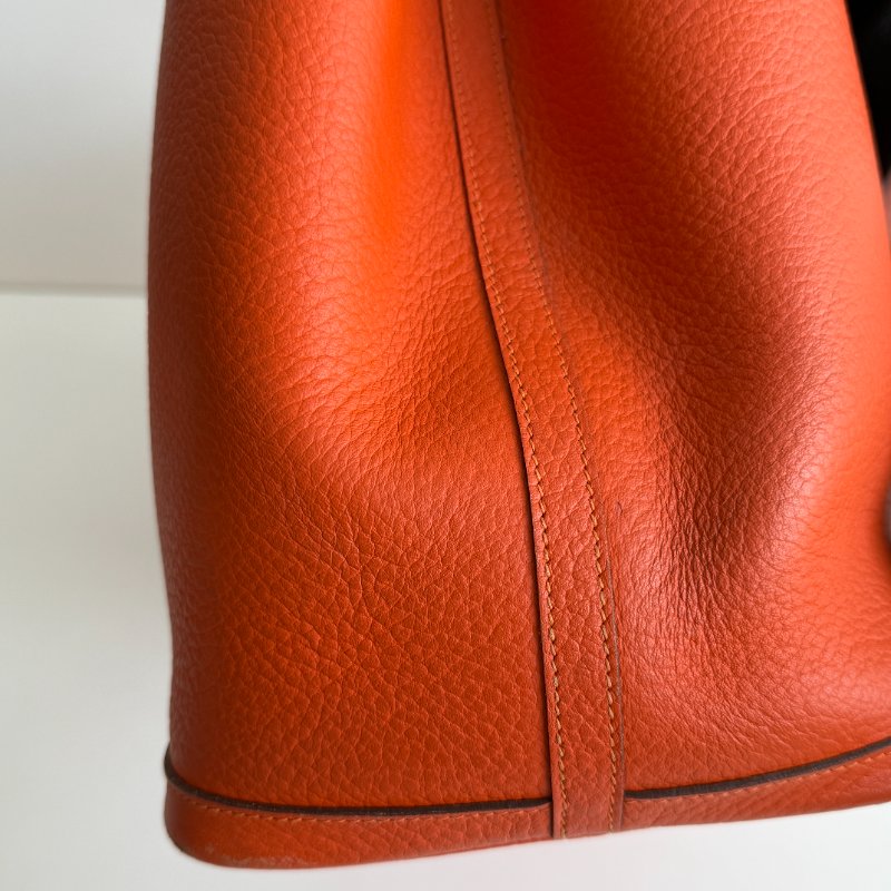 95新🧡 Hermès 愛馬仕 Garden Party 36 橘色 (內裡特殊圖層)-8