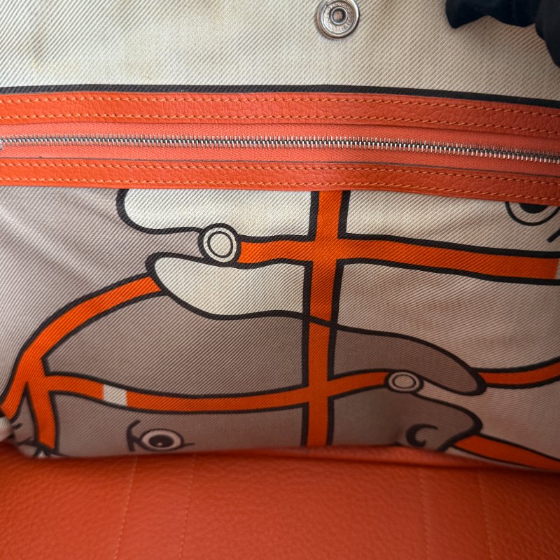 95新🧡 Hermès 愛馬仕 Garden Party 36 橘色 (內裡特殊圖層)-15