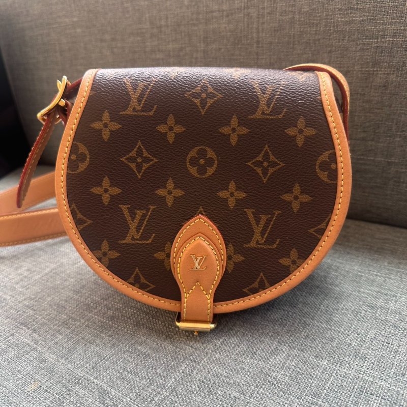 LV Tambourin 老花馬鞍包-0