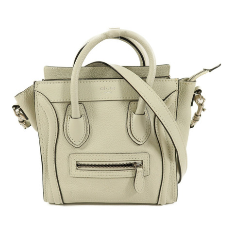 CELINE 牛皮皮革Nano Luggage手挽肩背兩用袋