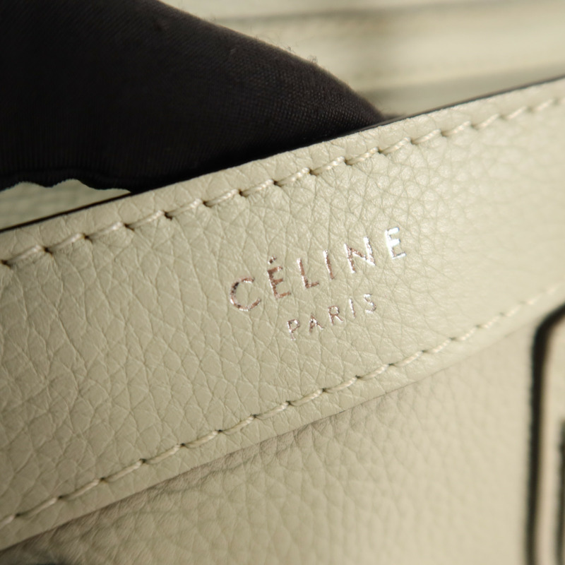 CELINE 牛皮皮革Nano Luggage手挽肩背兩用袋-9