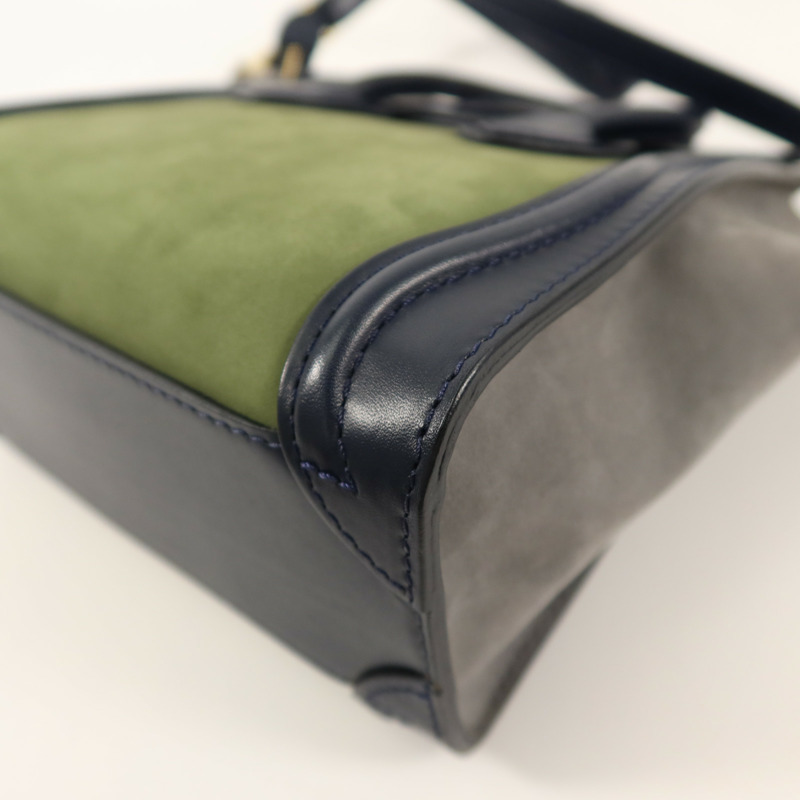 CELINE 麂皮/牛皮皮革Nano Luggage手挽肩背兩用袋-6