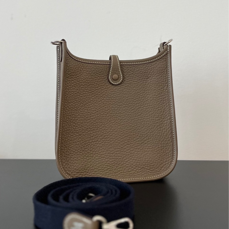 全套有購證!Hermes 愛馬仕 Evelyn 伊芙琳 mini迷你 大象灰-2