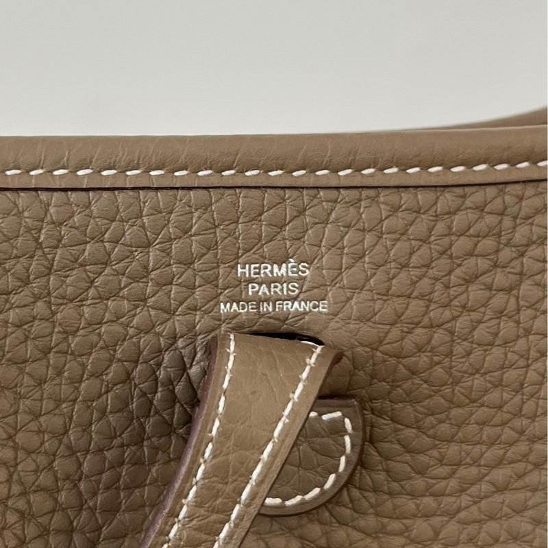 全套有購證!Hermes 愛馬仕 Evelyn 伊芙琳 mini迷你 大象灰-17