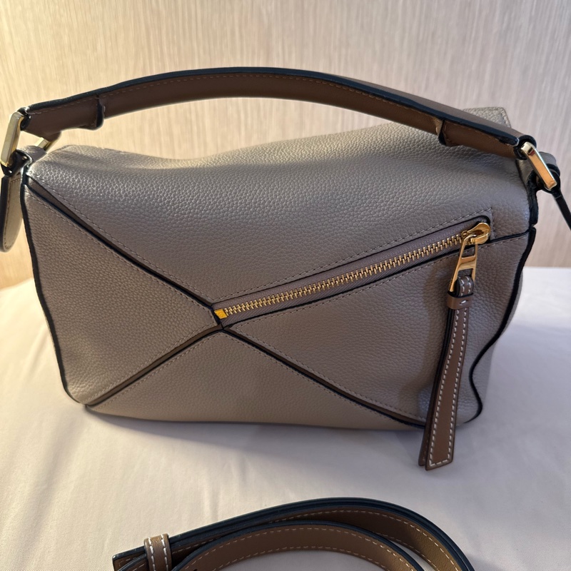 Loewe Puzzle Bag Small 沙色/拼色小號（經典百搭金釦）-2