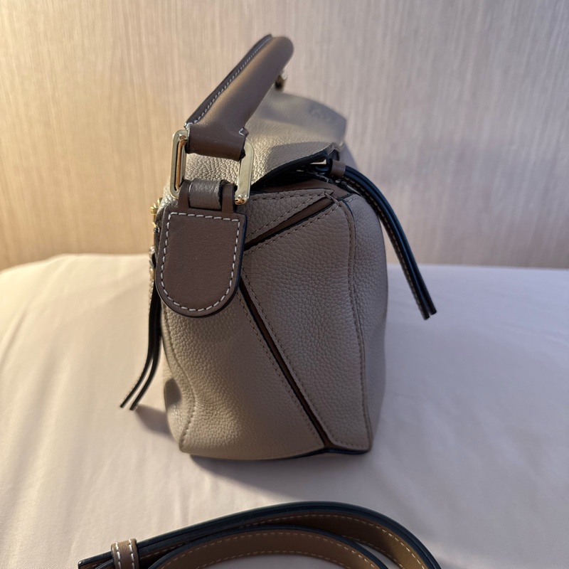 Loewe Puzzle Bag Small 沙色/拼色小號（經典百搭金釦）-3