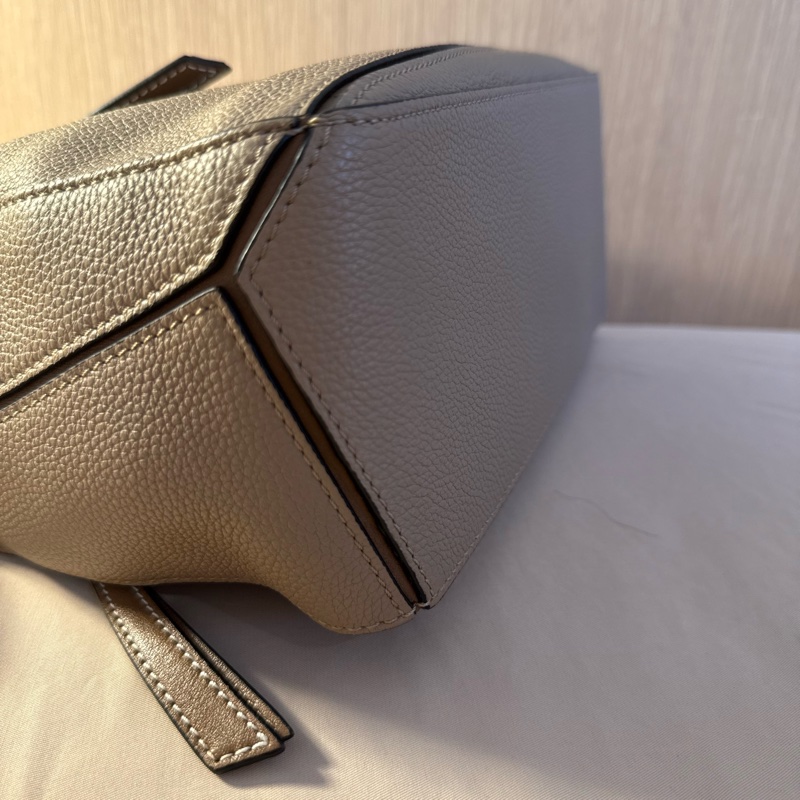 Loewe Puzzle Bag Small 沙色/拼色小號（經典百搭金釦）-9