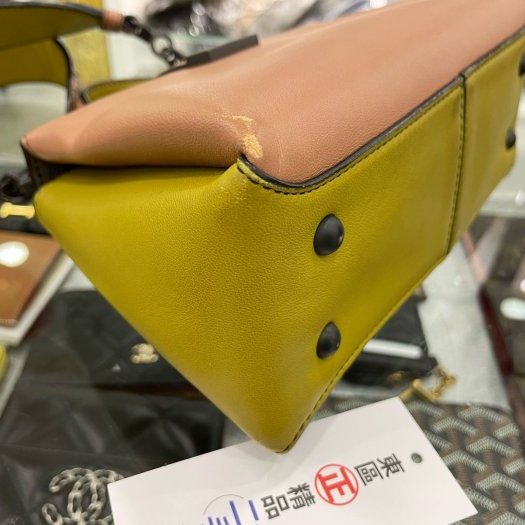 東區正精品㊣BV Bottega Veneta 三色羊皮霧金屬銅釦斜肩包側背包手提包兩用包 RZ3286-8