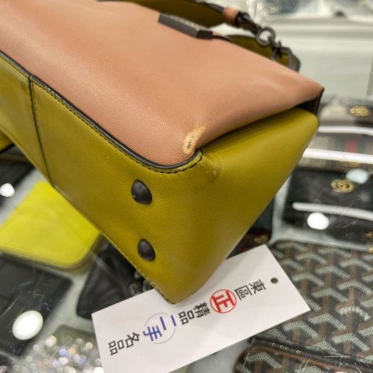 東區正精品㊣BV Bottega Veneta 三色羊皮霧金屬銅釦斜肩包側背包手提包兩用包 RZ3286-10
