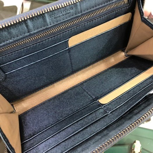 東區正精品㊣ BOTTEGA VENETA BV 亮藍色編織ㄇ型拉鍊長夾 RZ1422-2