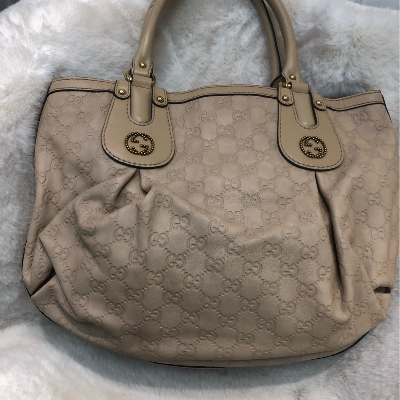 Gucci 杏色上肩袋 Tote-1