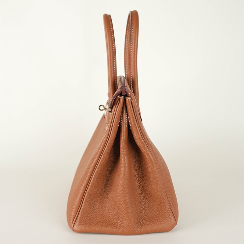 KÉSH 凱仕國際精品【Hermès 金棕銀釦天花板配置】HERMÈS Birkin 30 金棕銀釦鉑金包｜Gold Togo 銀釦｜Z 刻 2021 年｜愛馬仕 Birkin 30-2