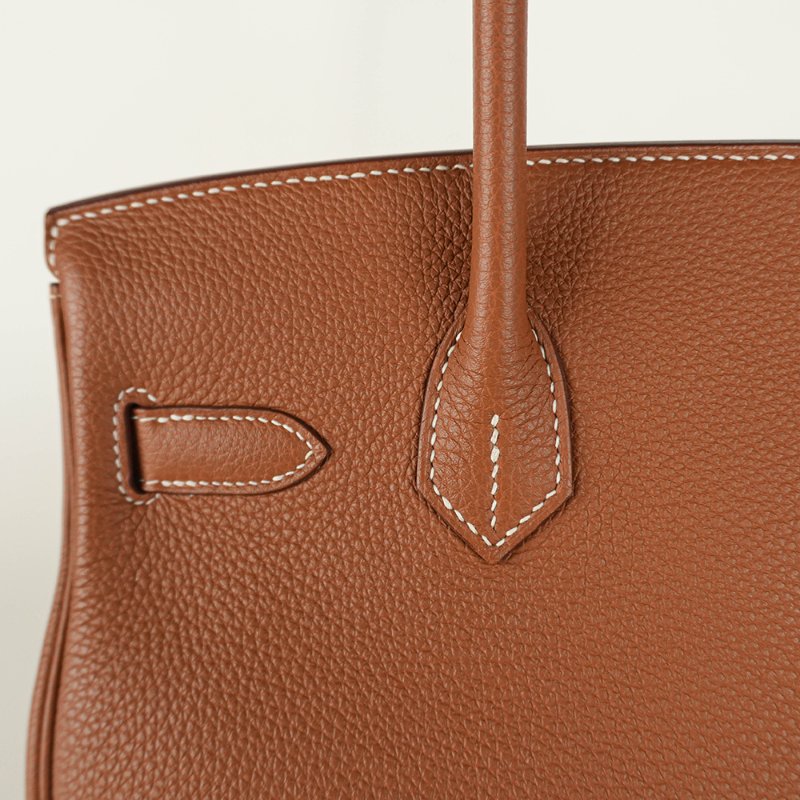 KÉSH 凱仕國際精品【Hermès 金棕銀釦天花板配置】HERMÈS Birkin 30 金棕銀釦鉑金包｜Gold Togo 銀釦｜Z 刻 2021 年｜愛馬仕 Birkin 30-6