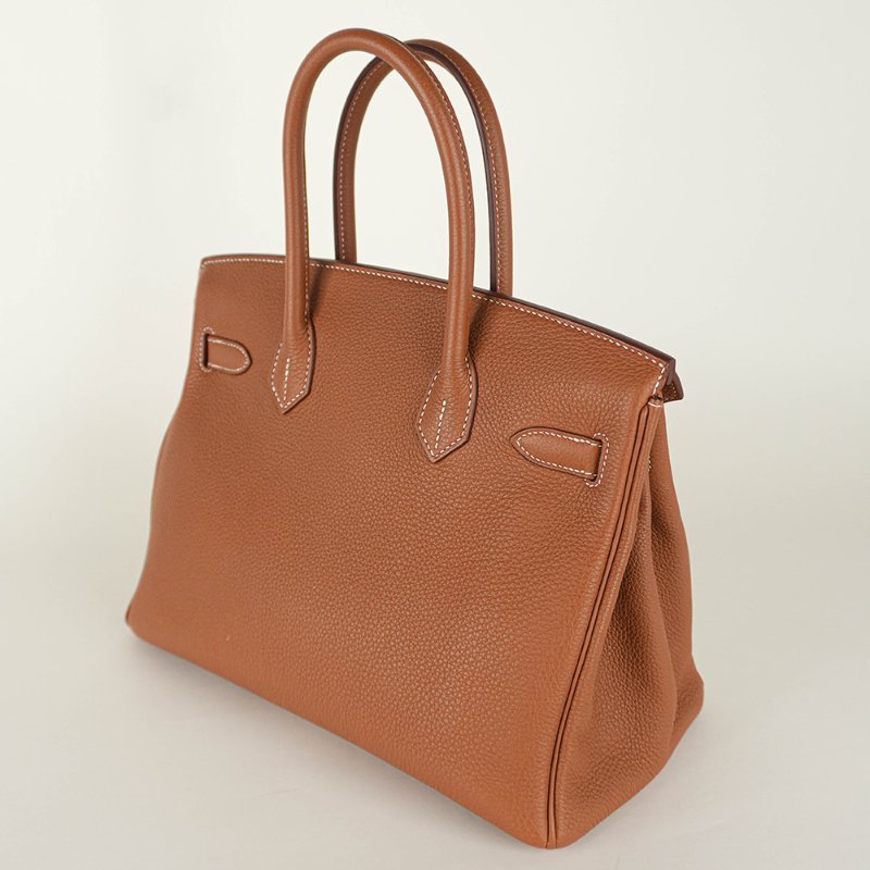 KÉSH 凱仕國際精品【Hermès 金棕銀釦天花板配置】HERMÈS Birkin 30 金棕銀釦鉑金包｜Gold Togo 銀釦｜Z 刻 2021 年｜愛馬仕 Birkin 30-8