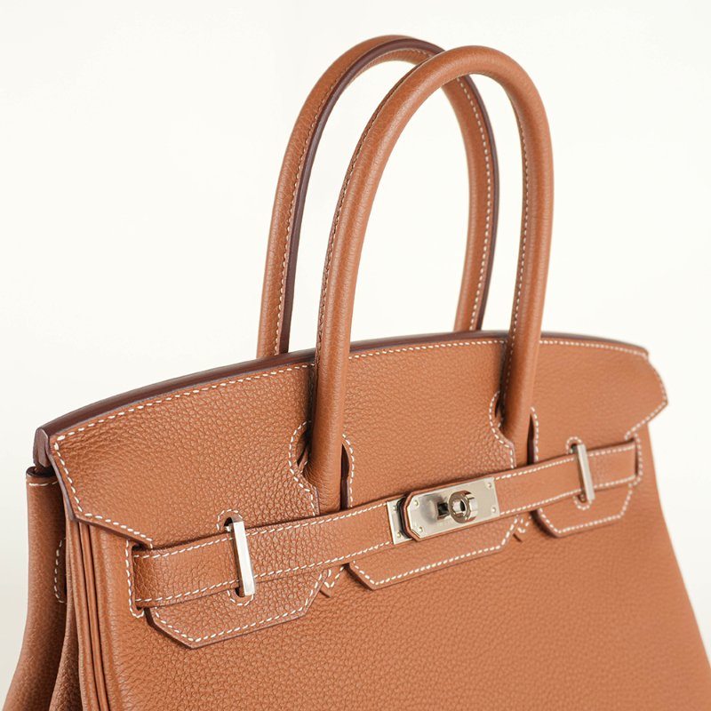 KÉSH 凱仕國際精品【Hermès 金棕銀釦天花板配置】HERMÈS Birkin 30 金棕銀釦鉑金包｜Gold Togo 銀釦｜Z 刻 2021 年｜愛馬仕 Birkin 30-15