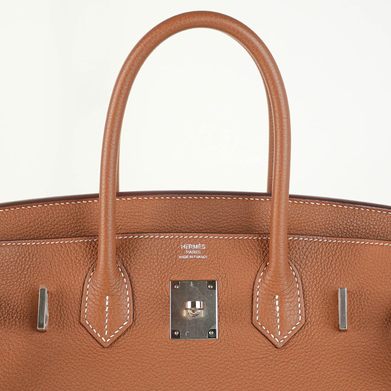 KÉSH 凱仕國際精品【Hermès 金棕銀釦天花板配置】HERMÈS Birkin 30 金棕銀釦鉑金包｜Gold Togo 銀釦｜Z 刻 2021 年｜愛馬仕 Birkin 30-19