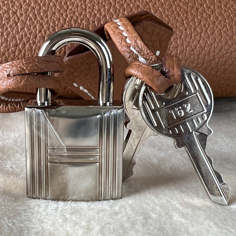KÉSH 凱仕國際精品【Hermès 金棕銀釦天花板配置】HERMÈS Birkin 30 金棕銀釦鉑金包｜Gold Togo 銀釦｜Z 刻 2021 年｜愛馬仕 Birkin 30-23