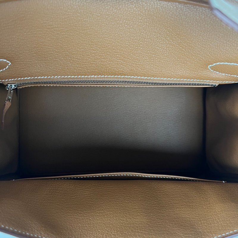 KÉSH 凱仕國際精品【Hermès 金棕銀釦天花板配置】HERMÈS Birkin 30 金棕銀釦鉑金包｜Gold Togo 銀釦｜Z 刻 2021 年｜愛馬仕 Birkin 30-26