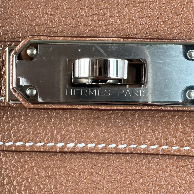 KÉSH 凱仕國際精品【Hermès 金棕銀釦天花板配置】HERMÈS Birkin 30 金棕銀釦鉑金包｜Gold Togo 銀釦｜Z 刻 2021 年｜愛馬仕 Birkin 30-30