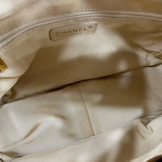 東區正精品㊣Chanel 香奈兒駝色荔枝牛皮金扣三層豆腐包肩背包手提包小款 VintageRZ6343-14