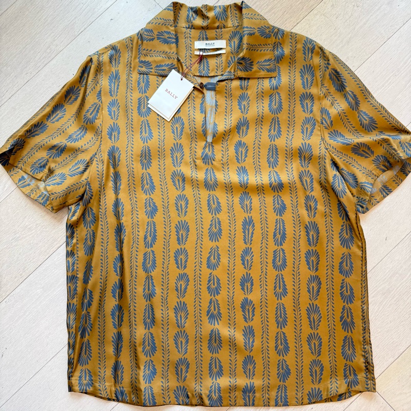 Bally 👍🏻 Silk Shirt 真絲 ，100%Real正貨-0