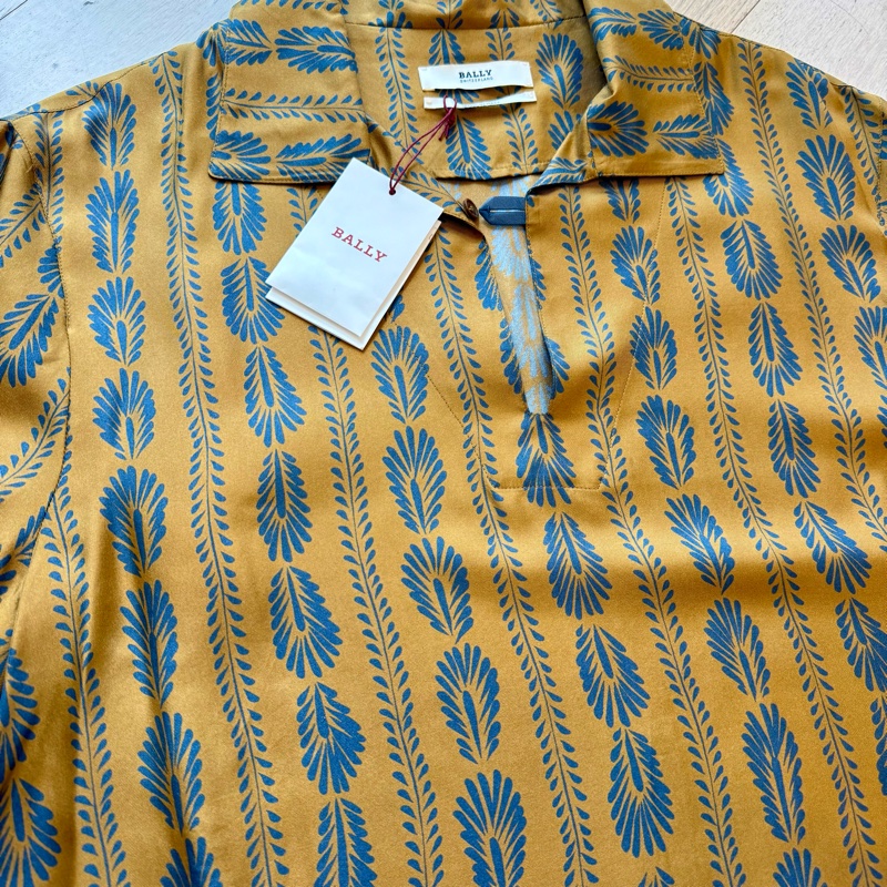 Bally 👍🏻 Silk Shirt 真絲 ，100%Real正貨-1