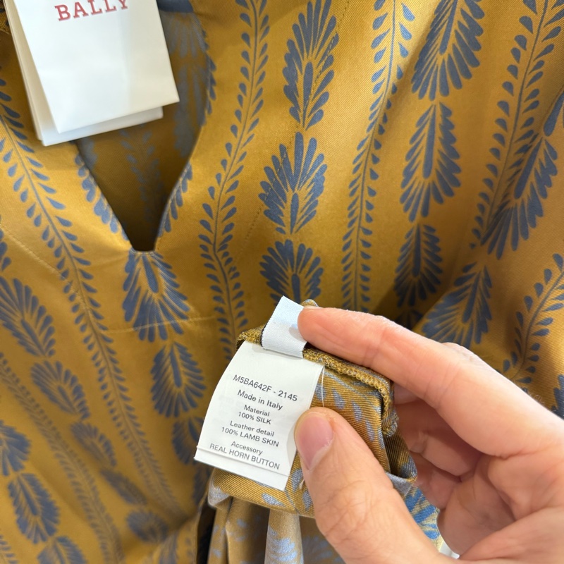 Bally 👍🏻 Silk Shirt 真絲 ，100%Real正貨-5