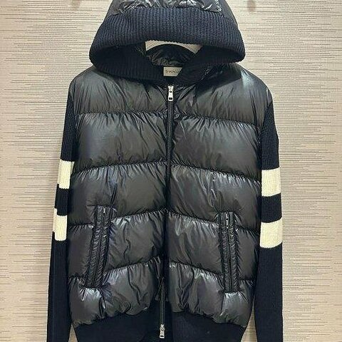 💎Han's house精品服飾💎moncler 拼接 羽絨 連帽 外套 可手水洗 現貨 XXL 原價43000