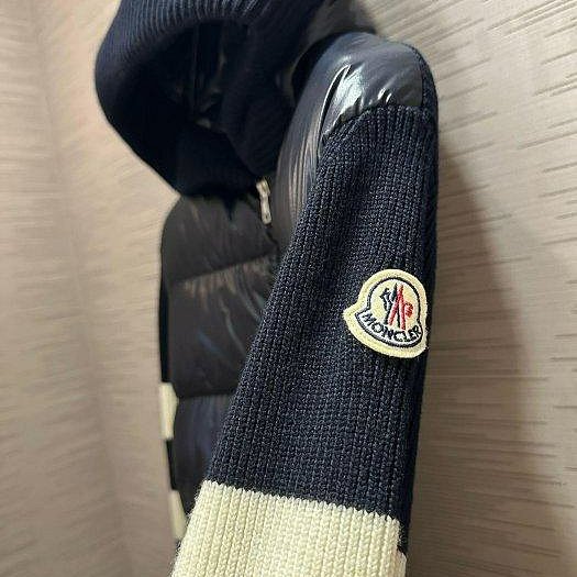 💎Han's house精品服飾💎moncler 拼接 羽絨 連帽 外套 可手水洗 現貨 XXL 原價43000-1