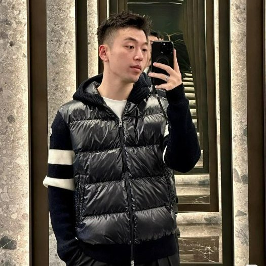 💎Han's house精品服飾💎moncler 拼接 羽絨 連帽 外套 可手水洗 現貨 XXL 原價43000-4