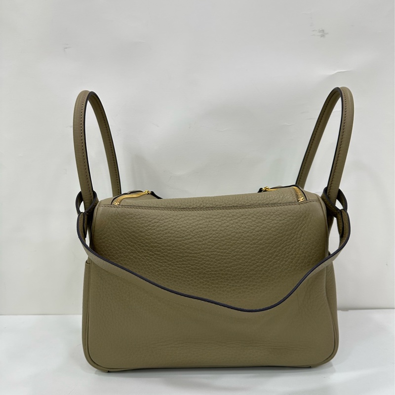 Hermes 愛馬仕 lindy 26 8Q馬爾法米色 Tc皮 W刻 有購證-2