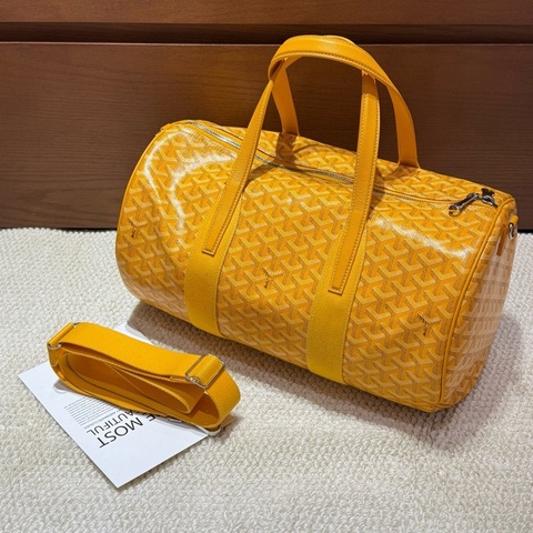 99新💛Goyard/戈雅 黄色barrel40旅行袋手提包斜背包