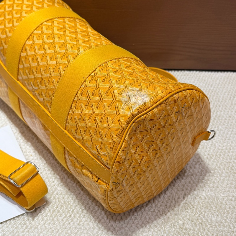 99新💛Goyard/戈雅 黄色barrel40旅行袋手提包斜背包-4