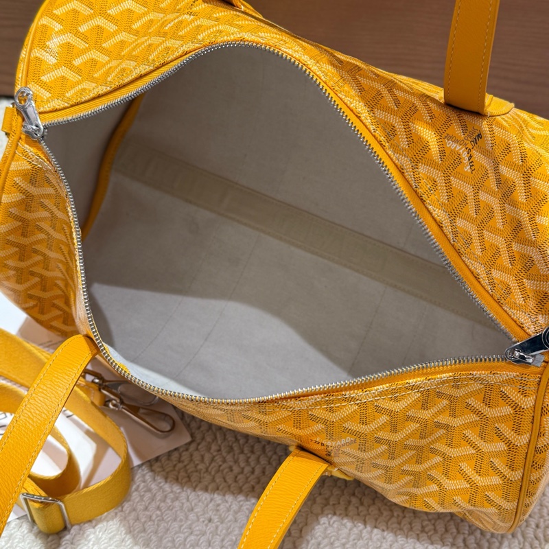 99新💛Goyard/戈雅 黄色barrel40旅行袋手提包斜背包-6
