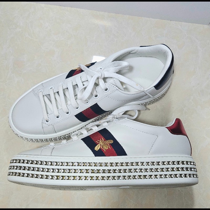 Gucci水鑽厚底休閒鞋 37.5-38.5碼-4