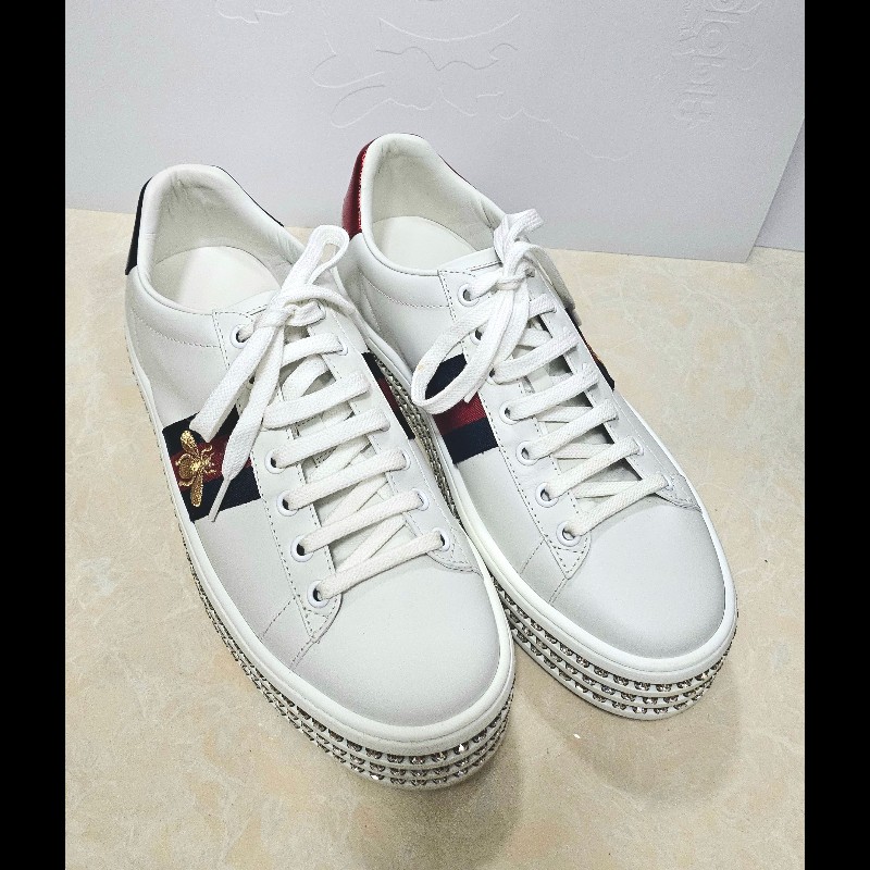 Gucci水鑽厚底休閒鞋 37.5-38.5碼-5