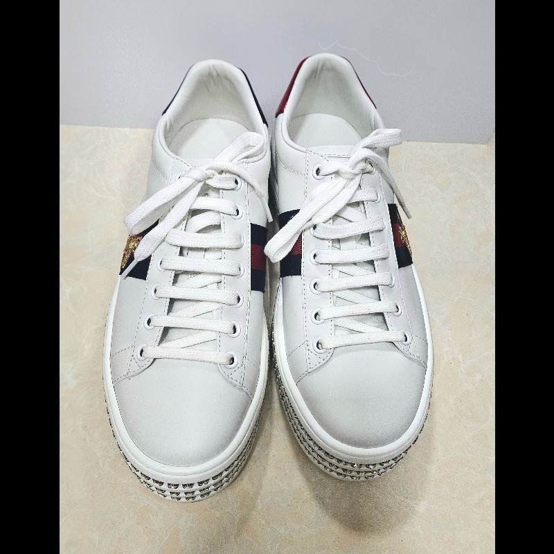 Gucci水鑽厚底休閒鞋 37.5-38.5碼-6