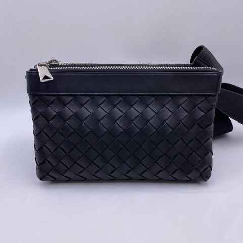 Bottega Veneta  葆蝶家 男女同款 雙層編織斜挎包
