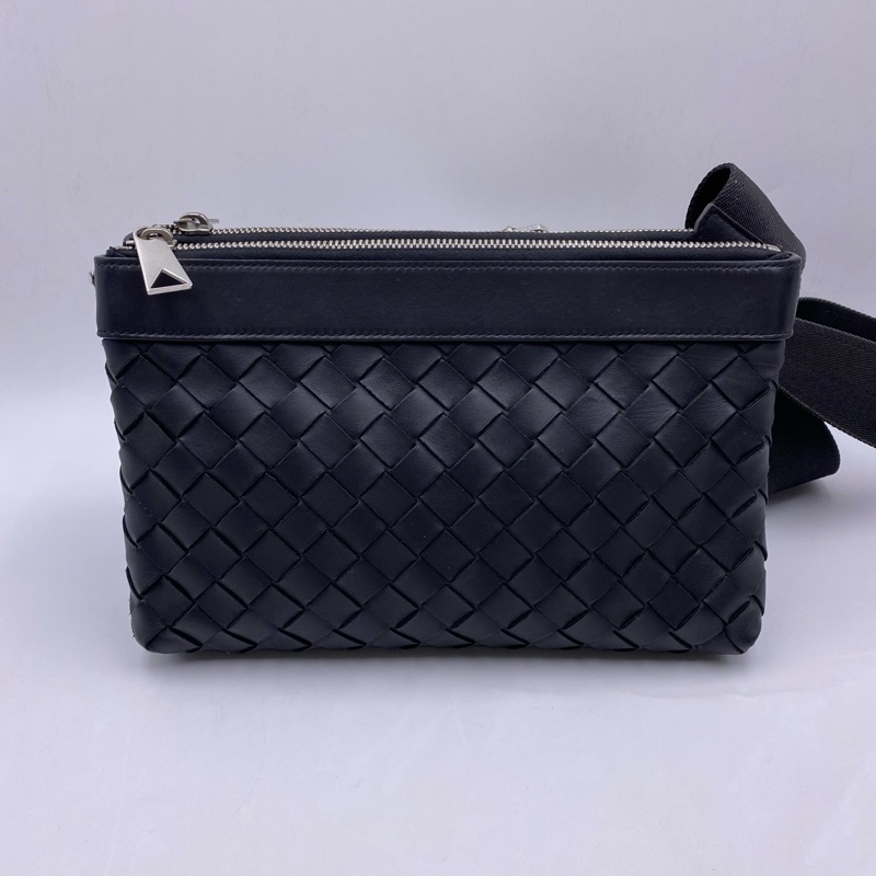 Bottega Veneta  葆蝶家 男女同款 雙層編織斜挎包-0
