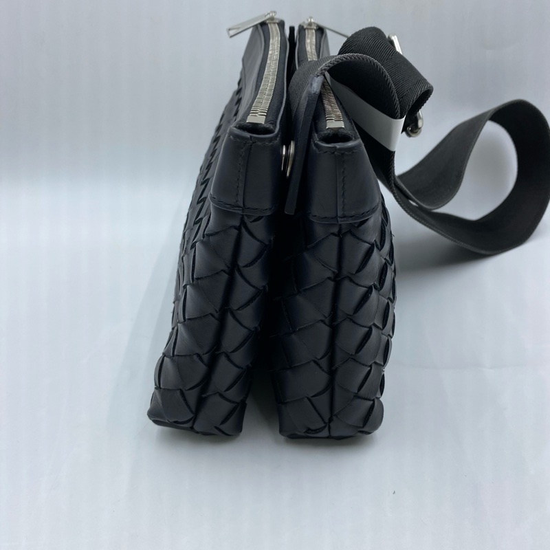 Bottega Veneta  葆蝶家 男女同款 雙層編織斜挎包-4
