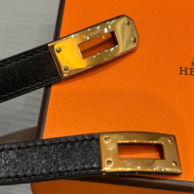 Hermes 黑金雙圈 Kelly 手環-7