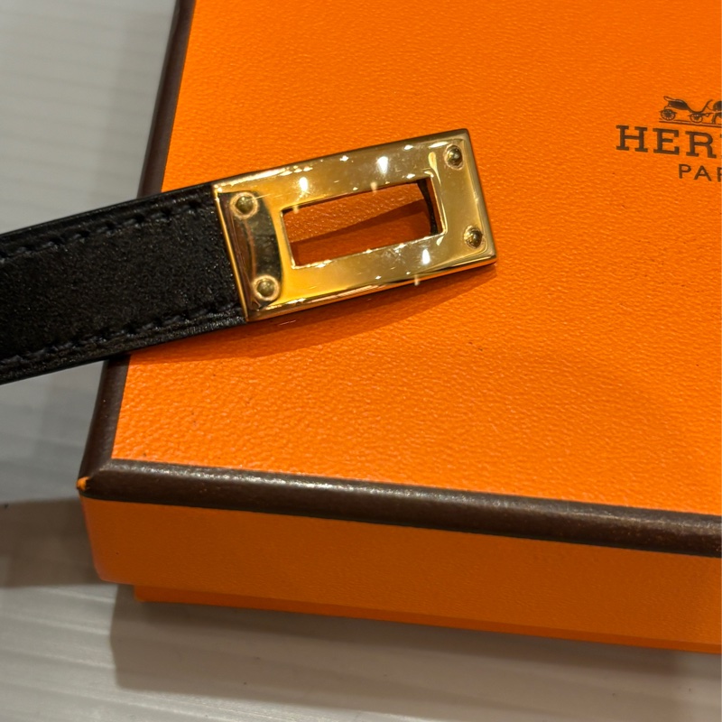 Hermes 黑金雙圈 Kelly 手環-15