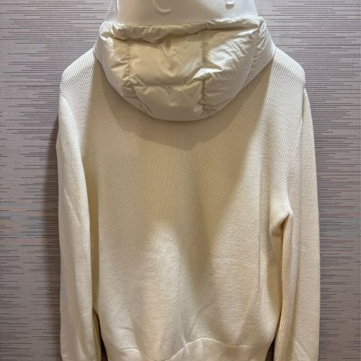 💎Han's house精品服飾💎 moncler 羽絨 拼接 羊毛 連帽 外套 可手水洗 現貨 XXL ~ XXXL 原價40200-1