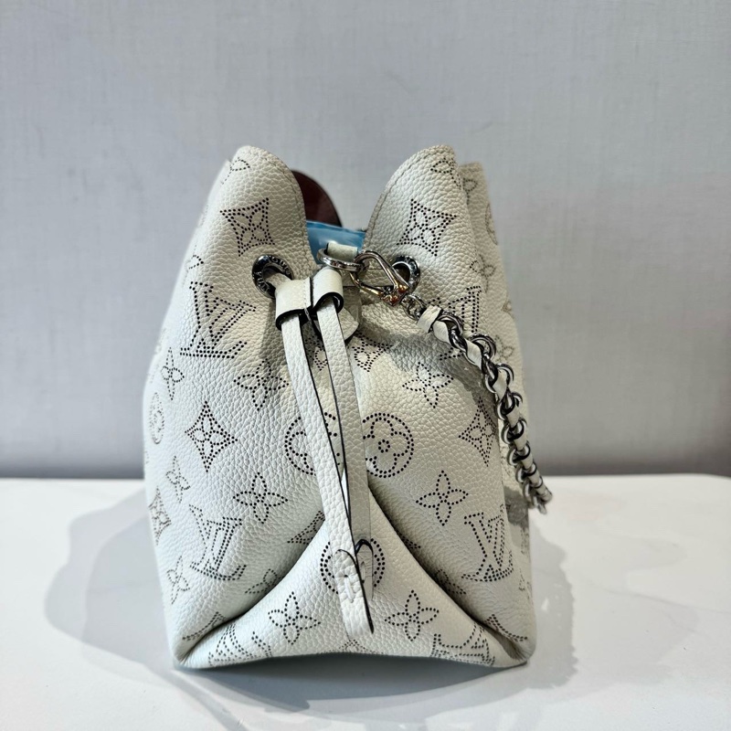 98新🆕路易威登/Louis Vuitton Bella 白色鏤空月光女神水桶包單肩包斜挎包 芯片款 ❤️正品-3