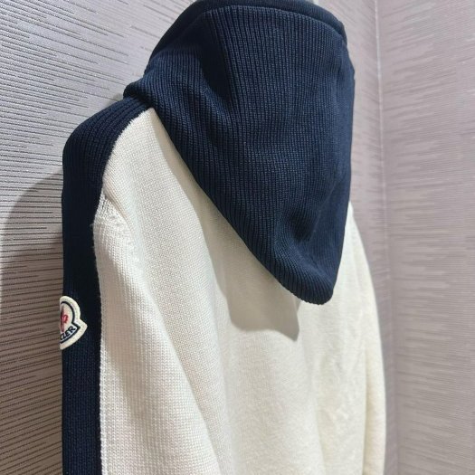 💎Han's house精品服飾💎 moncler 初剪羊毛 拼接 羽絨 連帽 外套 現貨XL 原價41600-5