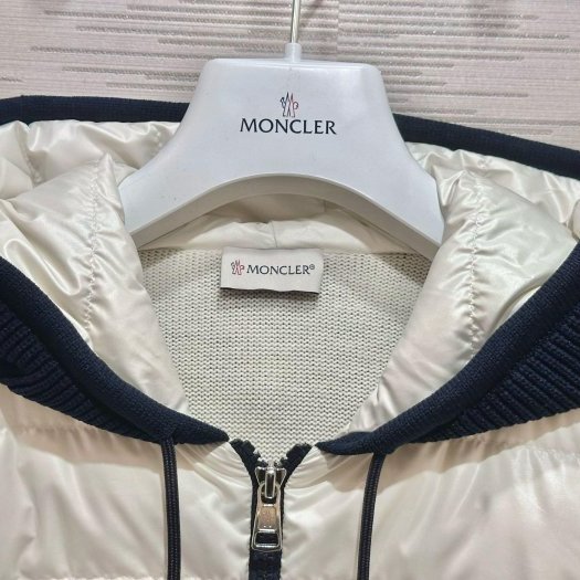 💎Han's house精品服飾💎 moncler 初剪羊毛 拼接 羽絨 連帽 外套 現貨XL 原價41600-7