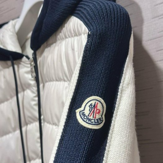 💎Han's house精品服飾💎 moncler 初剪羊毛 拼接 羽絨 連帽 外套 現貨XL 原價41600-8