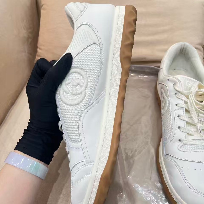 個人閒置 Gucci MAC80 米白板鞋 10碼 義大利製造-3