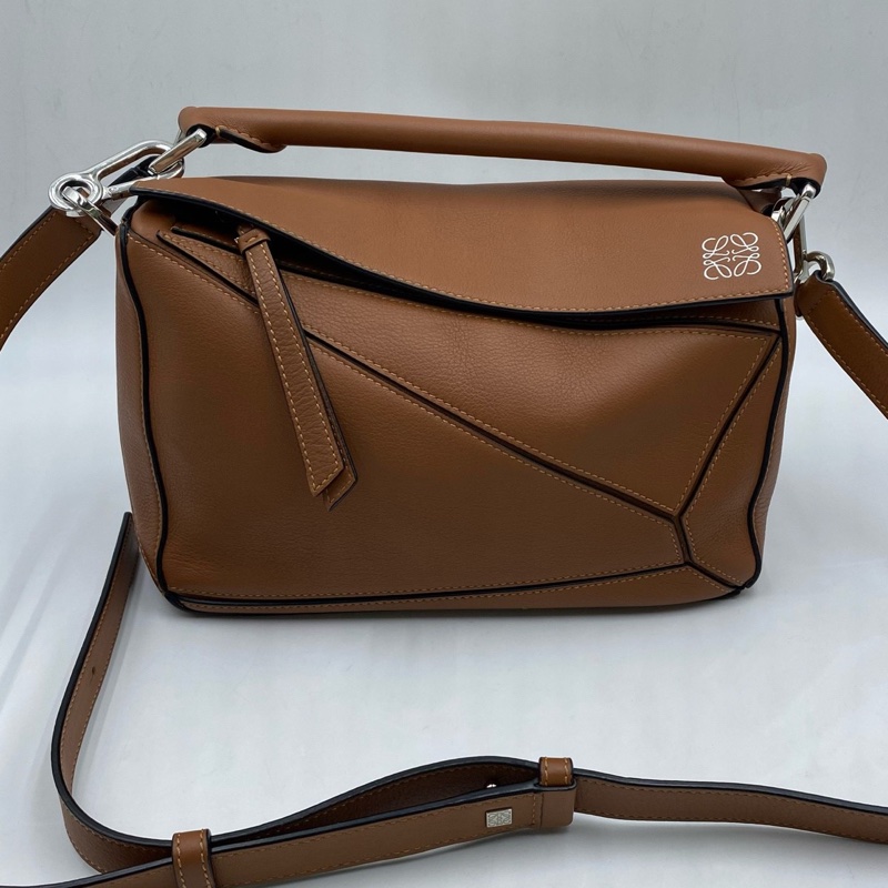 Loewe  羅意威 Puzzle 焦糖色 小號-0
