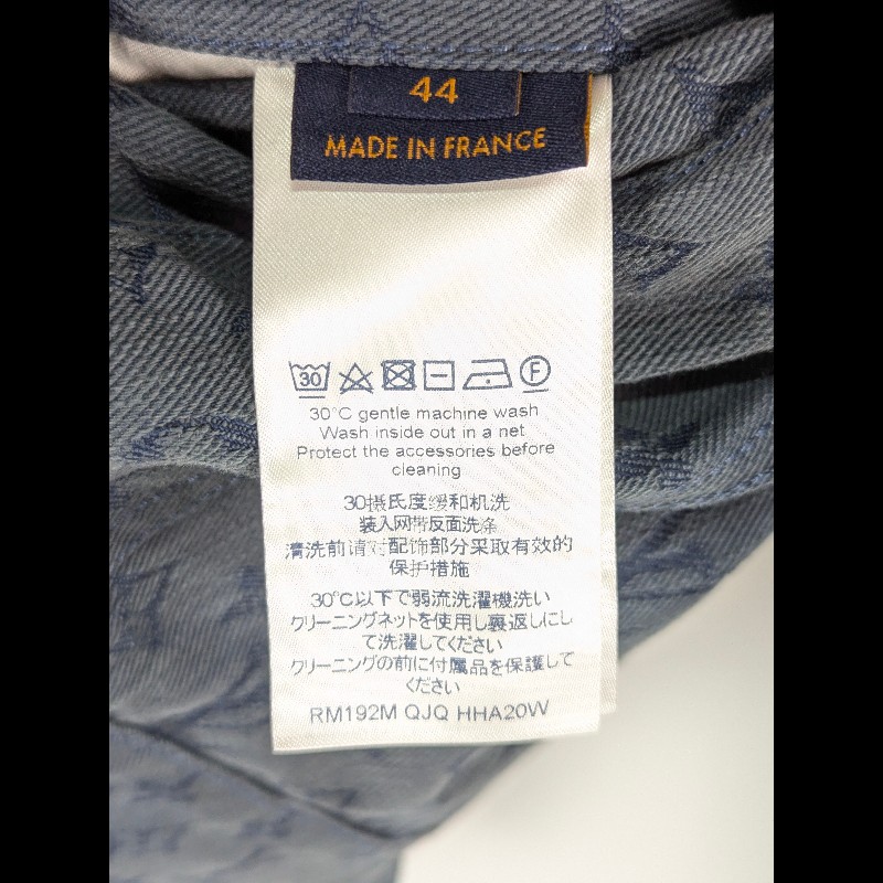 莉亞精品♡LV 滿印老花牛仔外套 尺碼44 二手美品-4